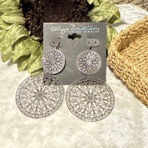 🌸Final price🌸Tanya Creations Silver Statement Earrings